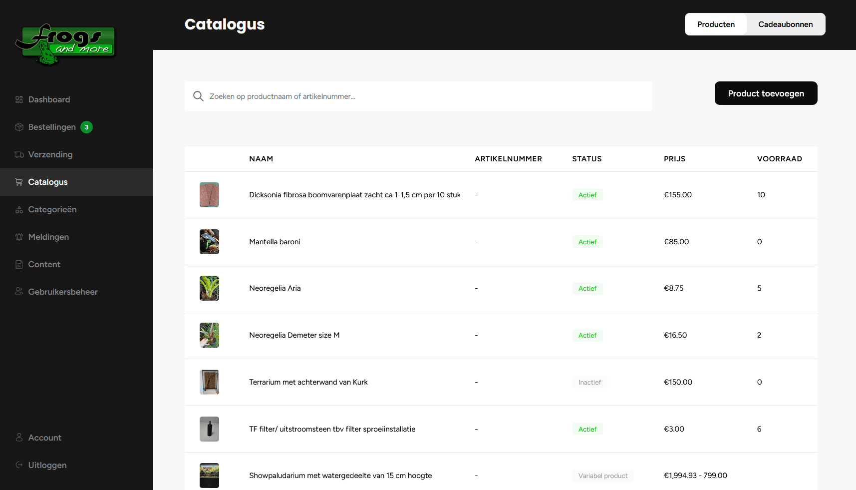 Webshop